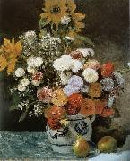 Fleurs dans un pot en faience Pierre-Auguste Renoir